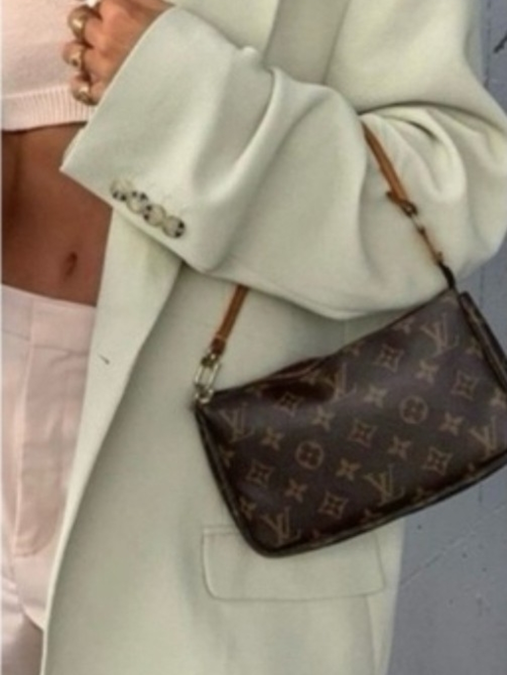 Louis Vuitton Brown Monogram Canvas Pochette - Picture 7 of 7